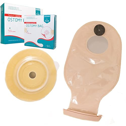 Stomabeutel, 10er-Pack Kolostomiebeutel, zweiteiliger Stomabeutel, Stomazubehör, 20–45 mm große, zuschneidbare Entleerungsbeutel
