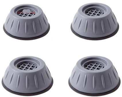 Washing Machine Base Washing Machine Anti Vibration Pads Non-Slip Rubber Leg Feet Support Dampers Stand Furniture Foot Base(4pcs Gray 8cm)