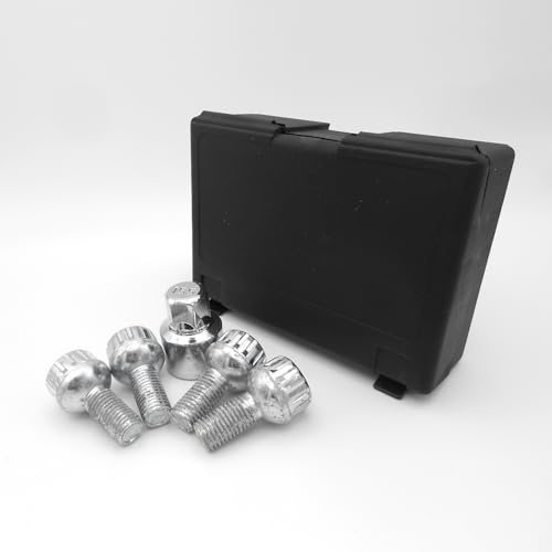 1 lucchetti per cerchioni M12 x 1,5, R13, 23 mm, larghezza chiave 17 mm, compatibile con VW Caddy 1 Pick-Up 14 Caddy 1 Pick-Up 1A Caddy 2 9