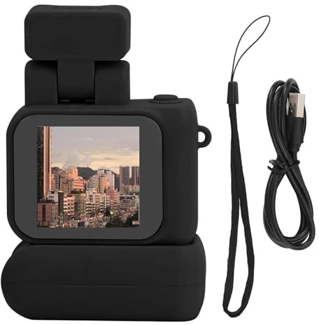 Mini telecamera con schermo HD 1080p Videoregistratore portatile luce flash e dock for batteria Fotocamera digitale Piccola