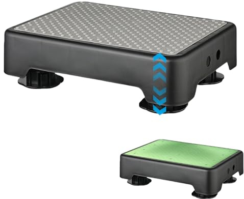 rutschfest Halbstufe,Nachleuchtende Trittstufe,Tragbare Tritthocker Bis 200 kg,3-stufig Höhenverstellbarer,Steighilfe & Einstiegshilfe Step Hocker für Senioren,Kinder,Bad,Auto,Outdoor