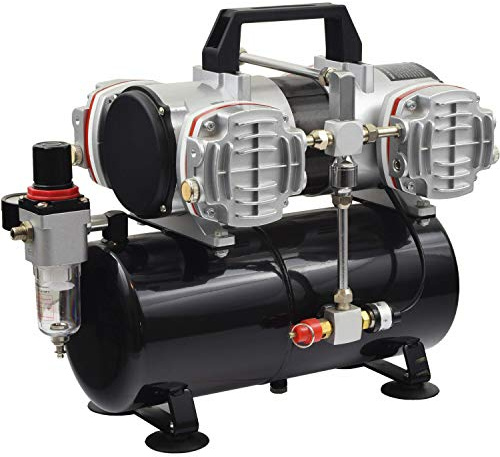 Agora-Tec® Airbrush Mini Druckluft Kompressor AT-AC-07(sehr leise) max. 6 bar 78l/min