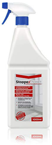 Protect-dauerhafter Schimmelschutz. 1L vorbeugende Schimmelimprägnierung gegen Schimmelpilz für Wände, Mauerwerk, Bad und Fliesen - dauerhafter Schimmelstopp