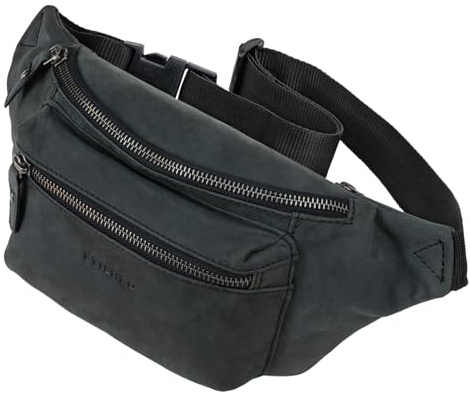 STILORD Portland Gürteltasche Leder Vintage Bauchtasche Hüfttasche oder Brusttasche für Kamera Jogging Reise Festival Sport Echtleder Farbe:Milano - braun