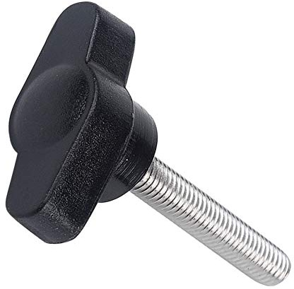 Yudesun Ferretería Accesorios Sujeción Manija Perilla de Ala - M4 M5 M6 Plástico Cabeza Forma de T Ajustable Empuñadura Macho Rosca Tornillo de Mariposa 4-6Pcs