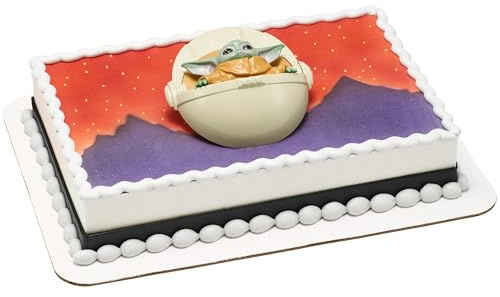DecoSet® Star Wars™ The Mandalorian The Child Cake Topper, 1-Piece Cake Topper, Use with Cake Decorations to Create Intergalactic Cakes