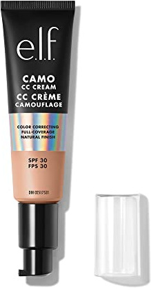 e.l.f. Camo CC Cream | Fondotinta correttore con coprenza totale e SPF 30 | Medium 310 C | 30 g (1,05 oz)
