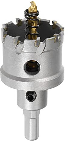 sourcing map Hartmetall Lochschneider, Lochsägen für Edelstahlblech Dreikantschaft 40mm