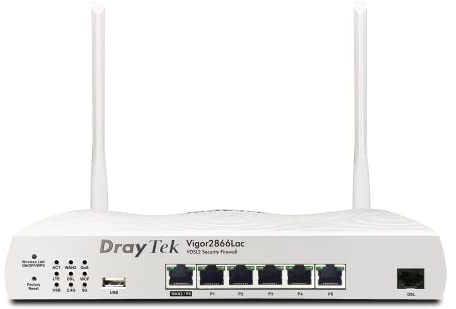 DrayTek Vigor2866Lac - Router LTE 4G LTE & G.Fast para pequeñas y Medianas Empresas