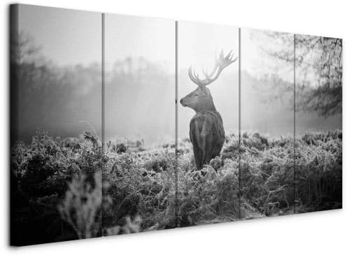 murando - Tableau Acoustique Animal 225x90 cm 5 Parties - Décoration Murale Anti-Bruit Isolation Phonique Bureau Chambre Panneau Insonorisant Impression sur Toile - Nature g-B-0045-b-o