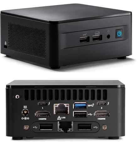 Intel NUC 12 Pro NUC12WSHi5 Dual Lan Mini Desktop Computer, 12th Gen Core i5-1240P(12C/16T, Up to 4.4G) Mini PC,Barebone,No RAM&SSD