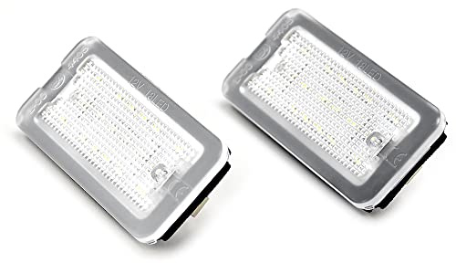 MKptopia 2pcs Canbus Bianco Led Numero targa luci Compatibile con Fi-at 500/A-barth 500