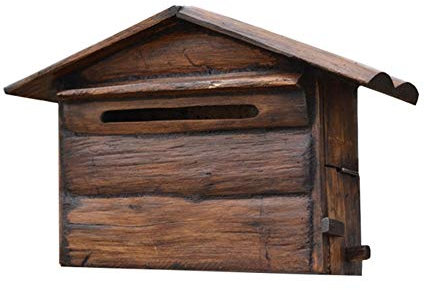 Briefkästen Wandbriefkasten Massivholz Hausbriefkasten Villa Outdoor Wasserdicht Holz Retro Briefkasten Kommentar Reklamationskasten