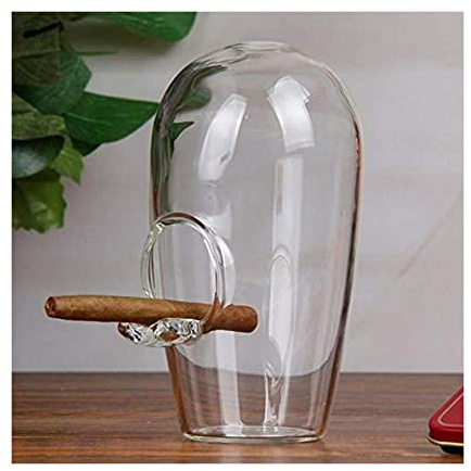 TIANYIA Smokeless Windproof Ashtray Transparent Glass Material Smoking Accessories Ash Tray for Home Office Decoration Ashtrays Floor Standing Tabletop