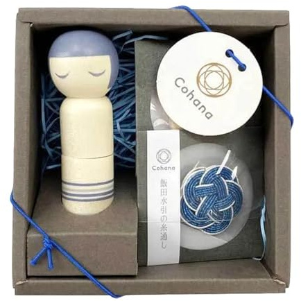 Cohana Kokeshi Doll pincushion set blue – 1pc