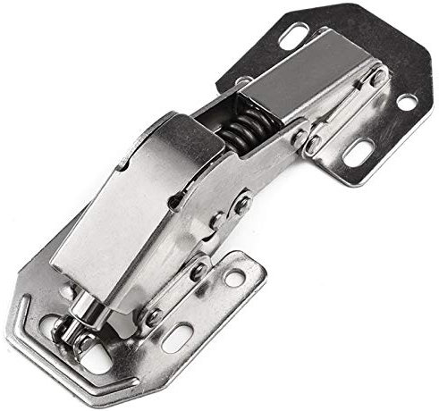 Hochleistungsscharnier aus Edelstahl, 90 Grad, kaltgewalzter Stahl, Küchenschranktüren, Werkzeug, hydraulische Scharniere, Möbelbeschläge (Color : Hydraulic)