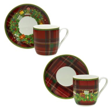 BRANDANI 84587 TAZZINA CAFFE SET 2 PZ REGALOMAGIA NEW BONE CHINA