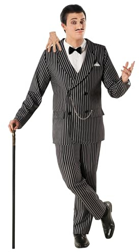 Morph Gangster Costume Men, 1920s Gangster Costume Men, Mafia Boss Outfit, Gangster Fancy Dress, Adults Halloween Costumes XX-Large