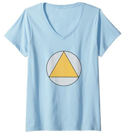 Womens Legion Yellow Triangle Chapter Five V-Neck T-Shirt