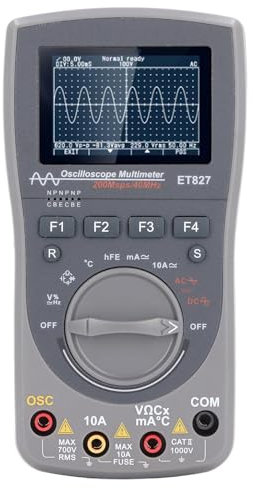Oszilloskop-Multimeter 2 in 1, 40 MHz, Analoge Bandbreite, 200 Msps Abtastrate, Digitales Testinstrument, Oszilloskop-Multimeter 2