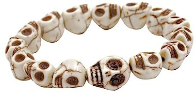 Gogogmee 2sätze Schmuckherstellungsperlen Für -armbänder Und Weiße Skull-förmige Loose Beads Pro Für Kreative Bastelprojekte