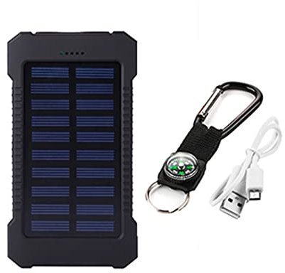 Banque d’Alimentation Solaire 50000mAh Chargeur de téléphone Portable de Grande capacité LED Batterie Externe de Voyage en Plein air