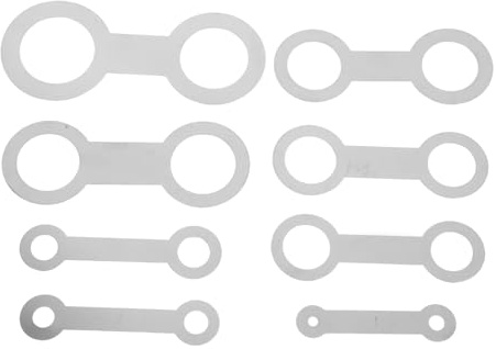 BESTonZON Saxophon Nivellierringe Reparaturwerkzeug 8 Stück Langlebiges Metall Passend Für Saxophon Klarinette Und Flöte Polsterpräzisionshilfe Zur Instrumentenwartung