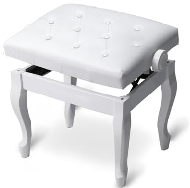 Verstellbare hydraulische Leder-Klavierbank, Hocker mit 264 kg Tragkraft, ideal für Erwachsene und Kinder bei Schulkonzerten (Farbe 2)