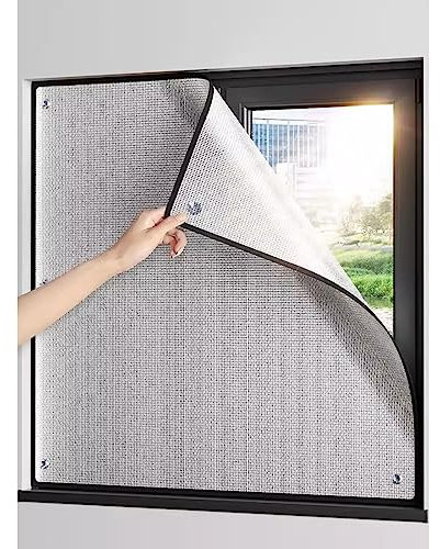 WLCGYD Fensterfolie Sonnenschutzisolierung, Wärmedämmfolie Für Fenster, Rollfolie Für Wohnmobil-Balkonfenster(1mx1.4m/39.4inx55in)