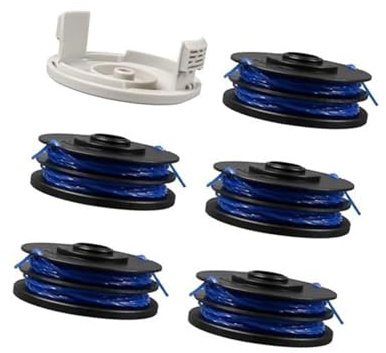 XEDLAMP Strimmer Trimmer Spool Line, for Ryobi, RAC123 5132002671, 1,6 mm x 8,3 M Strimmer Spool Lines, for Ryobi, RLT4027, RLT4125, RLT5027, RLT6030, RLT5127, RLT13120-20+ Lock (S51020-20+) Trimmertr