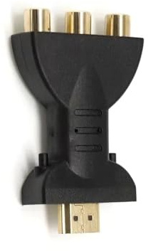 KNNGZTSSR Cavo di conversione Monitor Cavo convertitore HDMI-AV - Adattatore Composito/componente 3RCA for PS2/DVD/TV CRT, Linea di conversione Display Uscita Video Rosso-Bianco-Giallo e RGB