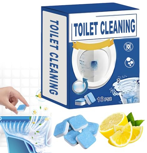 Tablettes WC, Produit Nettoyant WC, Nettoyant Toilette, WC Power Activ' Océan, Tablettes WC Action Nettoyante, Anti-Calcaire, Désodorisante (1)