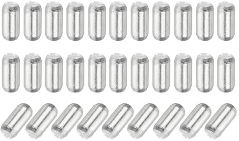 QUARKZMAN 110 Stück Dübelstift 2mm x 4mm Regalstützstift 304 Edelstahl Regalstifte Für Regale Schränke Möbel Vernickelt Silberfarben Beschichtet Silberton