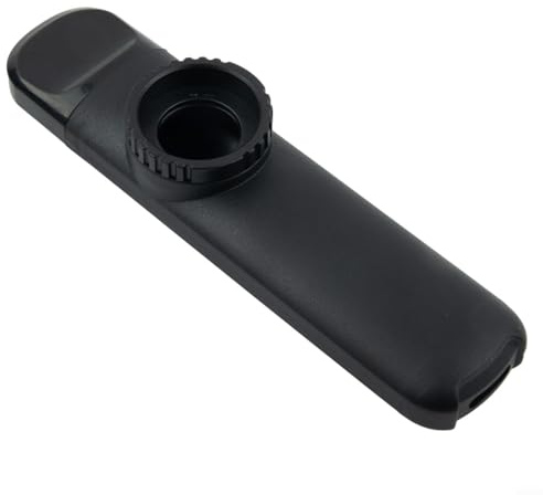 Mouth Kazoo Musikinstrument für Anfänger, kompaktes Metalldesign für einfaches Spielen und Aufbewahren (schwarz)