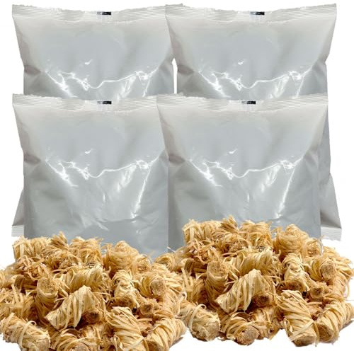 Blaze Woodwool Firelighters – Approx. 50 Pieces - Quick Ignition – No Odour – Natural Wood & Wax – Suitable for Stoves, BBQs, Fire Pits & Open Fires (50)