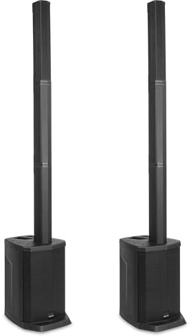 Vonyx VX808 Column Speaker System - 2er Set - PA Anlage Aktiv, 640 Watt Line Array Säulenlautsprecher, 8 Zoll Subwoofer Aktiv, Stereo Pairing, Bluetooth 5.0, DJ Anlage Komplett Set, PA Lautsprecher