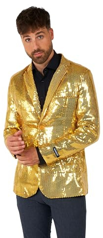 Suitmeister Party-Blazer für Herren - Weihnachten, Silvesterparty - Glänzende Pailletten-Anzugjacke