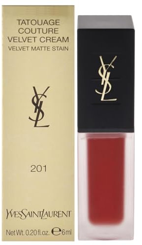 Yves Saint Laurent Tatouage Couture Velvet Cream Lippenstift 201 Rouge Tattoo, 6 g