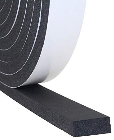 DGSL Foam Weather Stripping, 1 x3/8, 16.5Ft Door Window Seal Tape