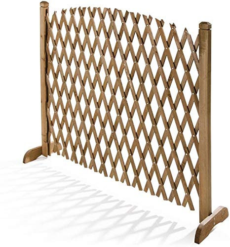 CABEX CO. S.r.l. – Pannello Grigliato Rettangolare Estensibile da Balcone, Terrazzo e Giardino in Legno, di Pino/Abete impregnato Modello [628P/0]