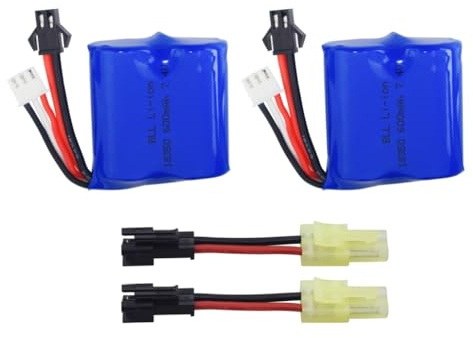 2pcs 7.4V 600mAh Lithium Akku für Syma Q2 Q3 Skytech H100 H102 H106 H120 Fernbedienungsboot