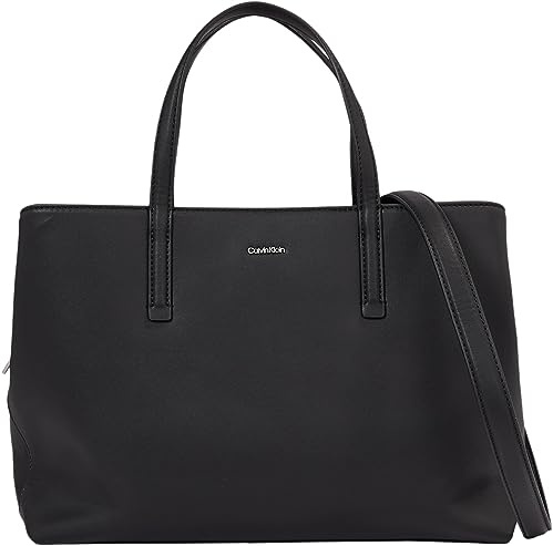 Calvin Klein Damen Tote Bag Tasche Mittelgroß, Schwarz (Ck Black), Onesize