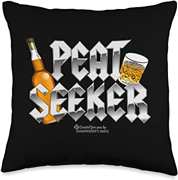 Peat Seeker Peat Whisky Word Game Throw Pillow