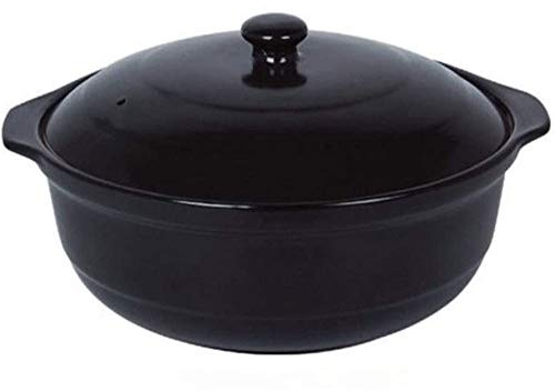 SUNMME Casserole en céramique 2l, ragoût de Bouillie, vermicelles, Pot à Soupe en Porcelaine au Lithium résistant au feu