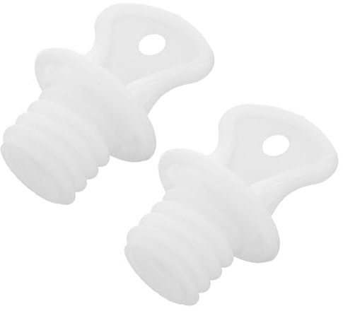 NIYANGLE 2pcs Hot Water Bottle Stopper Hot Water Bottle Cap Bag Lid Jug Caps Top Warm Plug Plug Replacement White Accessories Rubber Seal