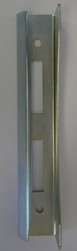 Sixone Toranschlag, Schließblech 200 x 33mm, 35,5 mm Breite, Pin Tumbler Schloss, Zink, für Tore, Türen, mit 6 Schrauben, Sperren, Sechseins, feuerverzinkt