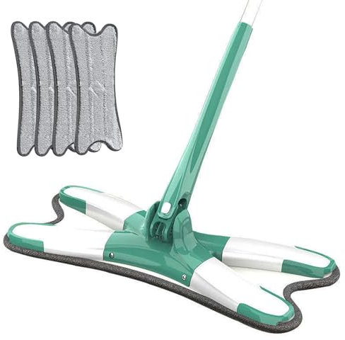 Hands-Free Tablet Mop, 2024 Newest Lazy Person's Self-Washing Flat Mop Großer Flachmopp, Flachmopp mit Auswringfunktion Bodenwischer Set (A+2)