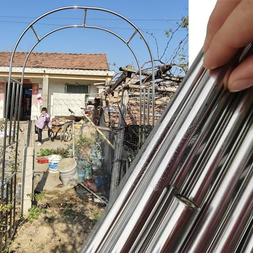 DHGVCED Rosenbogen Aus Edelstahl Für Kletterpflanzen, Schwerlast Torbogen Garten Pergola, Metall Bogen Im Freien Für Garten, Rasen, Hinterhof, Hochzeit(Size:320cm/10.5ft)