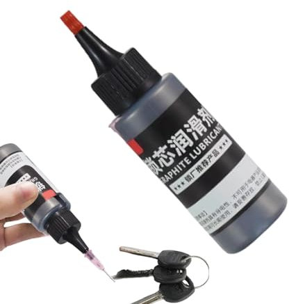 Poudre lubrifiante graphite | Lubrifiant multifonctionnel de serrure de fenêtre de porte de poudre de Graphite de serrure de sécurité sans poussière de 50ml pour des portes coulissantes