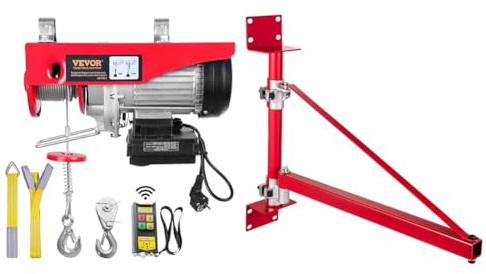 VEVOR Treuil à Câble Électrique 800 kg Palan Électrique avec Télécommande sans Fil 1450 W & HODOY Elektrische Kabellier 220 V overbelasting elektrisch 200 kg 400 kg 600 kg 800 kg 1000 kg Bras